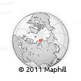Outline Map of the Area around 77° 14' 40" N, 81° 40' 30" E, rectangular outline