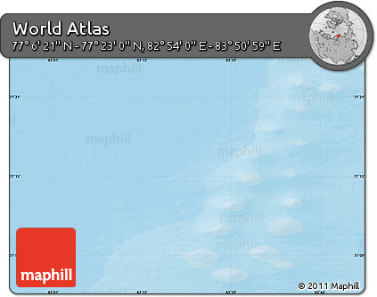 Political Map of the Area around 77° 14' 40" N, 83° 22' 30" E