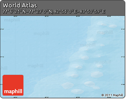 Political Map of the Area around 77° 14' 40" N, 83° 22' 30" E