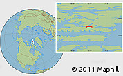 Savanna Style Location Map of the area around 77° 14' 40" N, 83° 13' 29" W