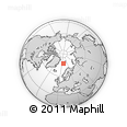 Outline Map of the Area around 77° 14' 40" N, 8° 34' 29" E, rectangular outline