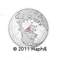 Outline Map of the Area around 77° 14' 40" N, 95° 58' 29" W, rectangular outline
