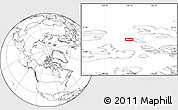 Blank Location Map of the area around 77° 29' 31" N, 106° 10' 30" W