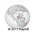 Outline Map of the Area around 77° 29' 31" N, 122° 19' 29" W, rectangular outline