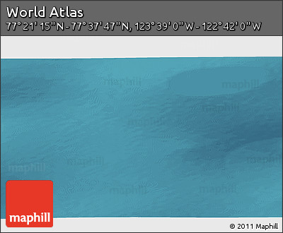 Satellite 3D Map of the Area around 77° 29' 31" N, 123° 10' 30" W