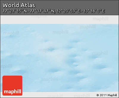 Physical 3D Map of the Area around 77° 29' 31" N, 12° 49' 29" E