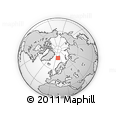 Outline Map of the Area around 77° 29' 31" N, 13° 40' 30" E, rectangular outline