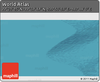 Satellite 3D Map of the Area around 77° 29' 31" N, 140° 19' 29" E