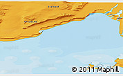 Political 3D Map of the area around 77° 29' 31" N, 22° 10' 29" E
