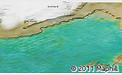 Satellite 3D Map of the area around 77° 29' 31" N, 22° 10' 29" E