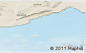 Shaded Relief 3D Map of the area around 77° 29' 31" N, 22° 10' 29" E