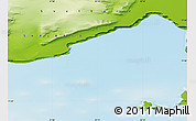 Physical Map of the area around 77° 29' 31" N, 22° 10' 29" E