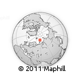 Outline Map of the Area around 77° 29' 31" N, 57° 1' 29" E, rectangular outline