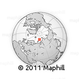 Outline Map of the Area around 77° 29' 31" N, 66° 22' 30" E, rectangular outline