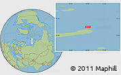 Savanna Style Location Map of the area around 77° 29' 31" N, 68° 4' 29" E