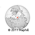 Outline Map of the Area around 77° 29' 31" N, 68° 4' 29" E, rectangular outline