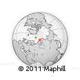 Outline Map of the Area around 77° 29' 31" N, 68° 55' 30" E, rectangular outline