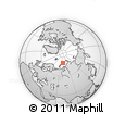 Outline Map of the Area around 77° 29' 31" N, 69° 46' 30" E, rectangular outline