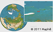 Satellite Location Map of the area around 77° 29' 31" N, 70° 37' 30" E