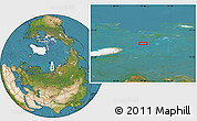 Satellite Location Map of the area around 77° 29' 31" N, 71° 28' 29" E