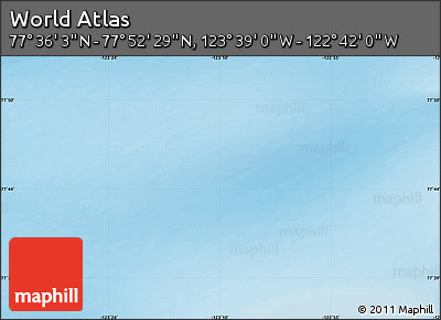 Physical Map of the Area around 77° 44' 16" N, 123° 10' 30" W