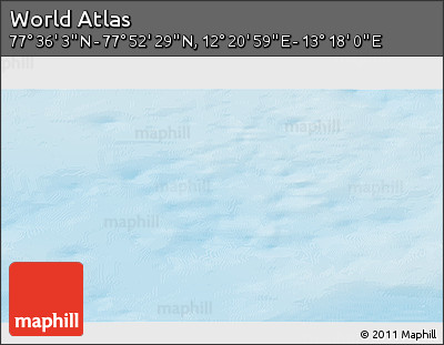 Shaded Relief 3D Map of the Area around 77° 44' 16" N, 12° 49' 29" E