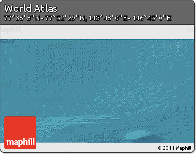 Satellite 3D Map of the Area around 77° 44' 16" N, 146° 16' 30" E