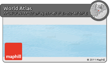 Physical Panoramic Map of the Area around 77° 44' 16" N, 152° 13' 29" E