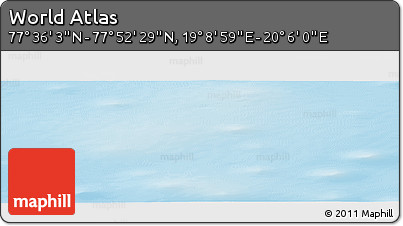 Physical Panoramic Map of the Area around 77° 44' 16" N, 19° 37' 30" E
