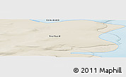 Shaded Relief Panoramic Map of the area around 77° 44' 16" N, 23° 52' 30" E