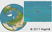 Satellite Location Map of the area around 77° 44' 16" N, 40° 1' 29" E
