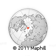 Outline Map of the Area around 77° 44' 16" N, 4° 19' 30" E, rectangular outline
