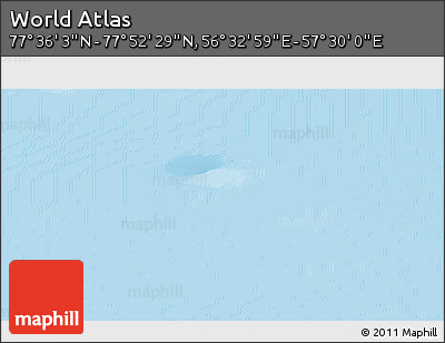 Physical 3D Map of the Area around 77° 44' 16" N, 57° 1' 29" E