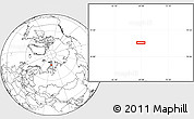 Blank Location Map of the area around 77° 44' 16" N, 68° 55' 30" E