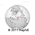 Outline Map of the Area around 77° 44' 16" N, 68° 55' 30" E, rectangular outline