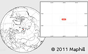 Blank Location Map of the area around 77° 44' 16" N, 69° 46' 30" E