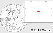 Blank Location Map of the area around 77° 44' 16" N, 70° 37' 30" E
