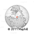 Outline Map of the Area around 77° 44' 16" N, 73° 10' 30" E, rectangular outline
