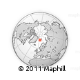 Outline Map of the Area around 77° 44' 16" N, 7° 43' 29" E, rectangular outline