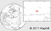 Blank Location Map of the area around 77° 44' 16" N, 96° 7' 30" E