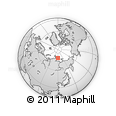 Outline Map of the Area around 77° 58' 56" N, 119° 55' 30" E, rectangular outline