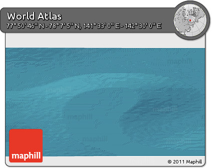 Satellite 3D Map of the Area around 77° 58' 56" N, 142° 1' 30" E