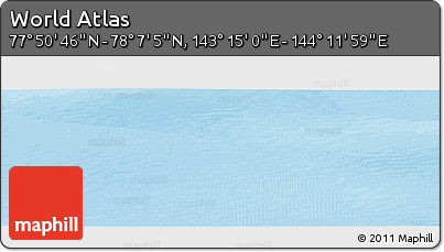 Physical Panoramic Map of the Area around 77° 58' 56" N, 143° 43' 29" E