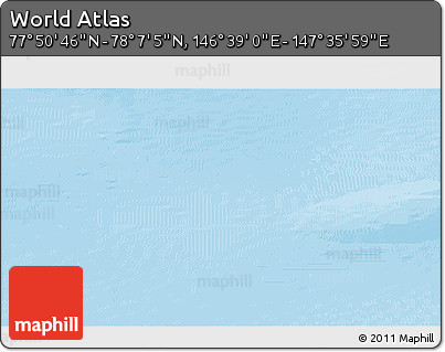Physical 3D Map of the Area around 77° 58' 56" N, 147° 7' 30" E