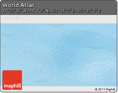 Physical 3D Map of the Area around 77° 58' 56" N, 163° 16' 30" E