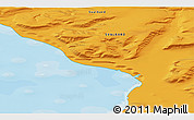 Political 3D Map of the area around 77° 58' 56" N, 21° 19' 30" E
