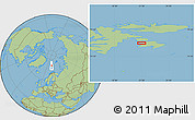 Savanna Style Location Map of the area around 77° 58' 56" N, 21° 19' 30" E