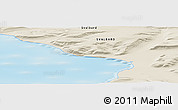 Shaded Relief Panoramic Map of the area around 77° 58' 56" N, 21° 19' 30" E