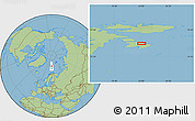 Savanna Style Location Map of the area around 77° 58' 56" N, 23° 1' 29" E