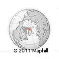 Outline Map of the Area around 77° 58' 56" N, 45° 49' 30" W, rectangular outline